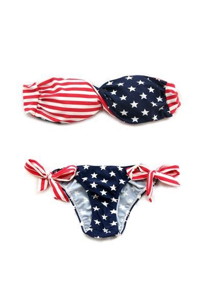 Usa Bikini Twisted American Flag Swimwear Usa Bikini American Flag Bathing Suit