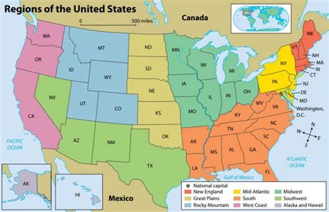Regions Of The United States Legends Of America