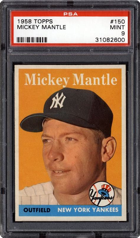 1958 Topps Mickey Mantle Psa Cardfacts