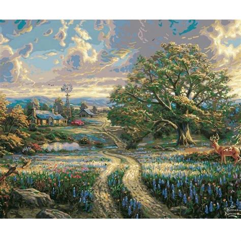 Plaid Thomas Kinkade Country Living Paint By Numbers Craft And Hobbies