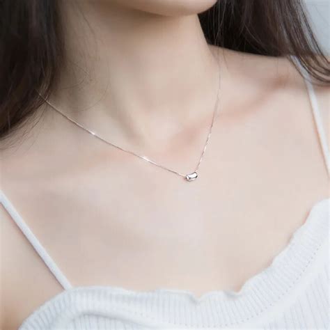 S925 Silver Necklace Womens Clavicle Chain Silver With Small Fresh