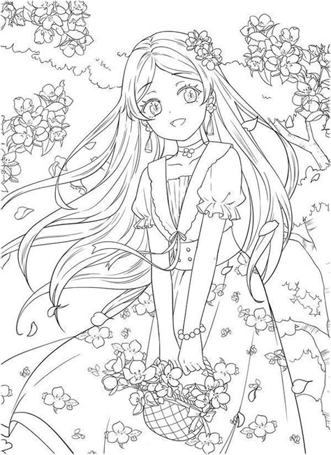 Cute Manga Coloring Pages