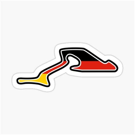 Nürburgring Modern Flag Sticker By Sednoid Redbubble