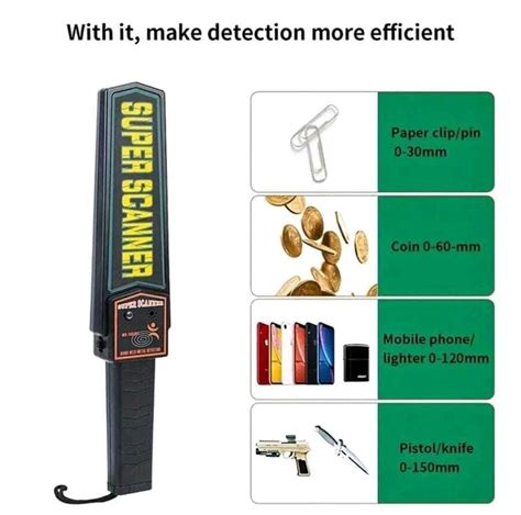 Md 3003b1 Super Scanner Hand Held Security Metal Detector Gmd Detectors