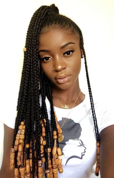 How long this hairstyle can last for: The Glamorous Journey of Braids with Beads | New Natural ...