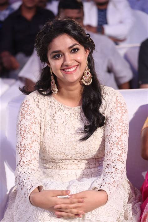 Keerthi Suresh Latest Hot Glamourous White Skirt Photoshoot Images At