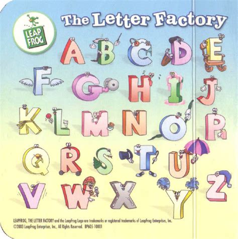 Letter Factory Letters A Through Z Leap Frog Wiki Fandom Powered