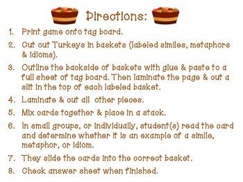 If you're looking for metaphor examples, look any further than this master guide to 90+ metaphors in literature, films, songs the essential list of 90+ metaphor examples in literature and pop culture. Thanksgiving Figurative Language Game: Similes, Metaphors ...