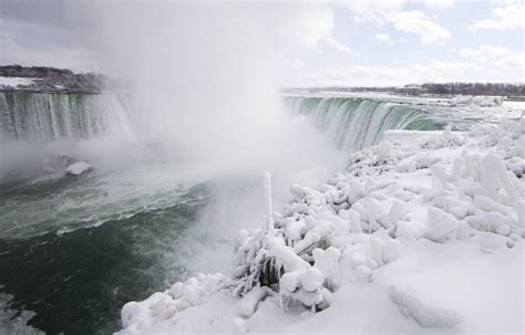 Niagara Falls Is Partly Frozen Due To The Cold Snap Time News