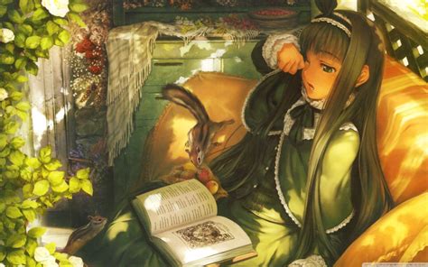 Girls Reading Books Wallpapers Wallpaper Cave