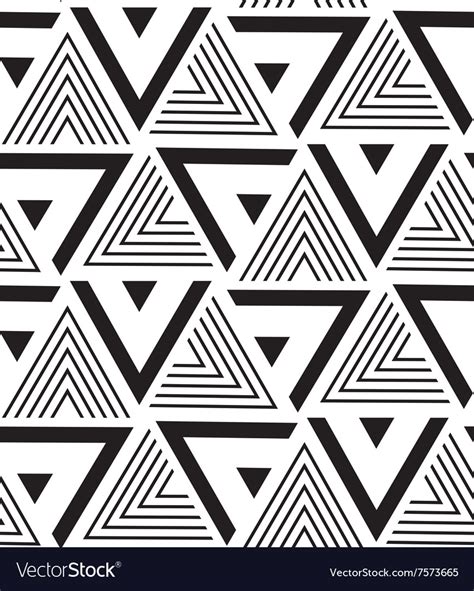 Geometric Seamless Pattern Modern Triangle Texture