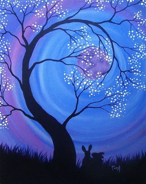 Beautiful Easy Tree Painting Ideas For Beginners Simple Landscape Pai