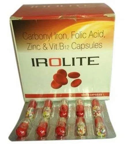 Irolite Carbonyl Iron Folic Acid Zinc Capsules At Rs Box In Kanpur Id