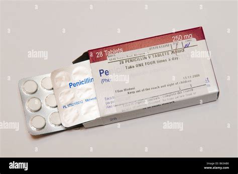 A Blister Pack Of Penicillin Antibiotic Tablets Issued By The Nhs Uk