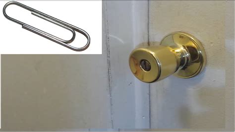 Maybe you would like to learn more about one of these? Unlock Any Door With A Paper Clip Hack! - YouTube