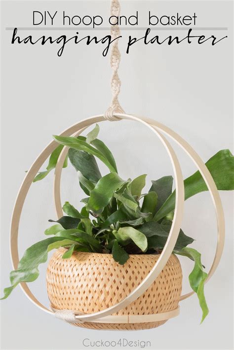 How To Make A Hanging Basket With Hoops Diy Plant Hanger Macrame