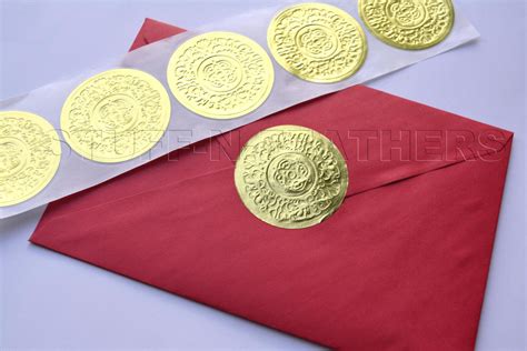 Custom Gold Foil Embossed Stickers Rstike