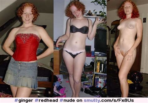 Ginger Redhead Nude Clothed Undressing Braandpanties