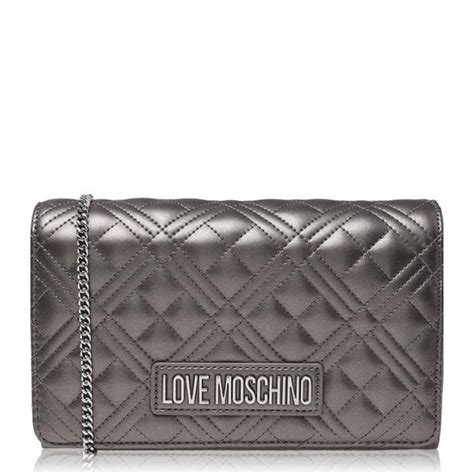 Love Moschino Womens Super Quilted Mini Crossbody Bag Flap Over