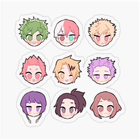 Printable Stickers Anime Anime Chibi Stickers Redbubble Printable