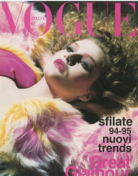 Vogue Italia 1994 Vogue Covers Bridget Hall Vogue Magazine Covers