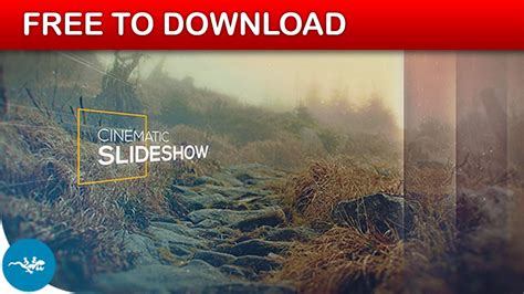 Cinematic Slideshow After Effects Template + Free Download + Tutorial