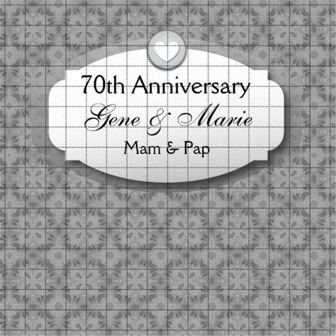 70th Anniversary Wedding Anniversary Platinum Z03 Cake Topper Zazzle