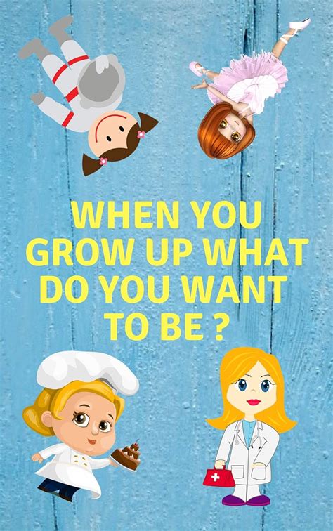 When You Grow Up What Do You Want To Be Photo Book Ebook