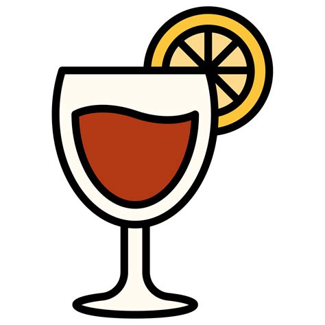 Drink Glass With Cocktail And Lemon 24864626 Png