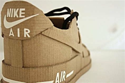 Cardboard Shoes Nike Paper Shoes Nike Air Shoes Diy Heels