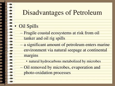 Disadvantages Of Oil
