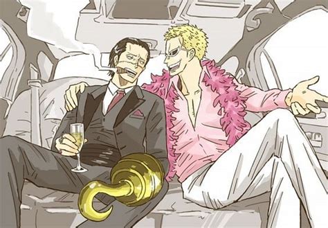 Doflamingo X Crocodile With Images One Piece Images One Piece