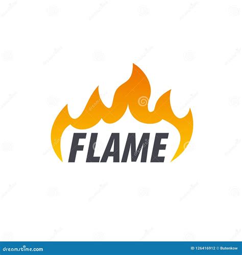 Fire Vector Logo Stock Vector Illustration Of Fiery 126416912