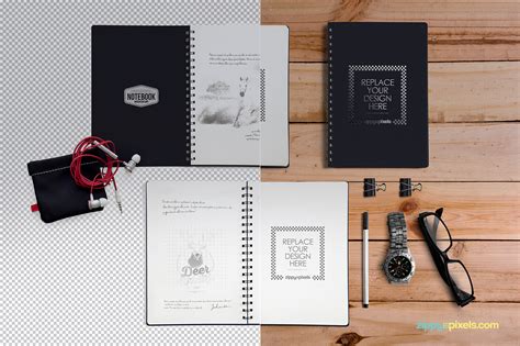 Free Notebook Mockup For Branding on Behance