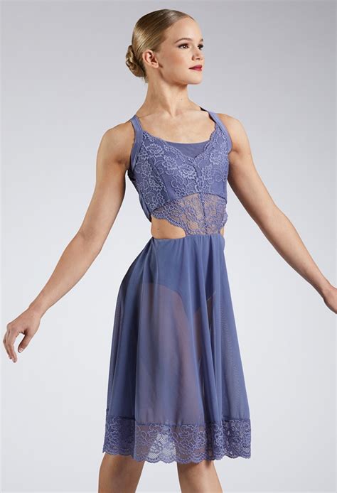 Floral Lace Open Back Dress Weissman®