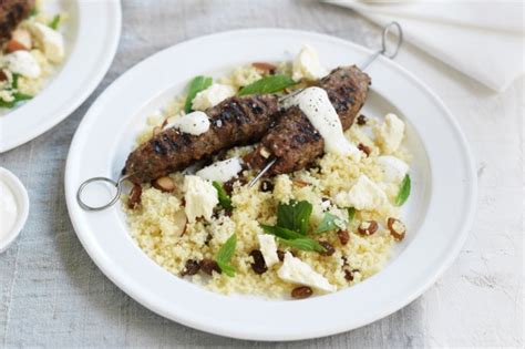Kofta kebab recipe lamb koftas lamb kebabs middle eastern dishes grilled lamb salad wraps lamb recipes jamie oliver bbq. Lamb Kofta With Couscous Recipe - Taste.com.au