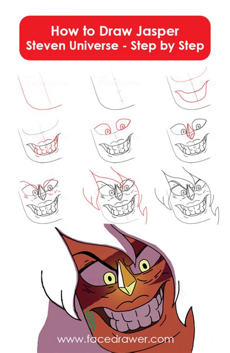 How To Draw Jasper Creepy Face From Steven Universe