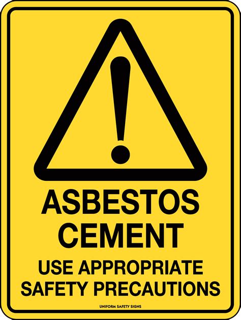 If a city is enforcing water restrictions, residents should contact. Asbestos Cement Use Appropriate Safety Precautions | Uniform Safety Signs