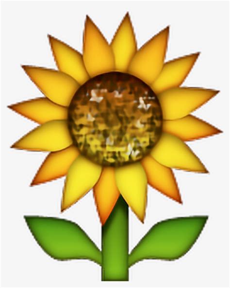 Sunflower Emoji Flowers Freetoedit Sunflower Emoji Free Transparent