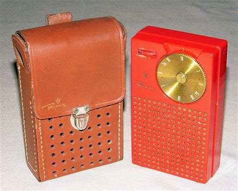 Vintage Regency Transistor Radio With Leather Case Model Tr 1 Am Band