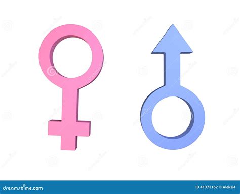 3d Male And Female Gender Symbols Stock Illustration Illustration Of
