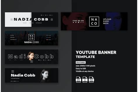 Modern Youtube Banner Template By Inspirasign On Envato Elements