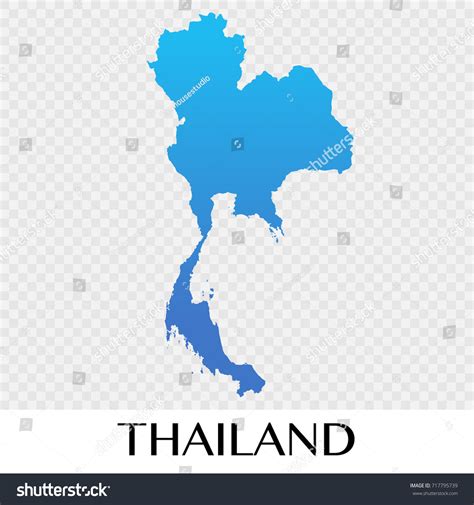 Thailand Map Asia Continent Illustration Design Vector De Stock Libre