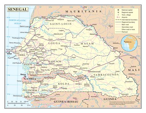 Jungle Maps Map Of Africa Senegal