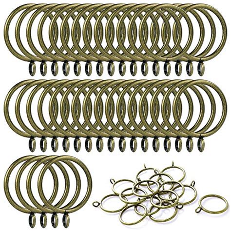 Shappy 20 Pack Metal Curtain Rings Hanging Rings For Curtains And Rods