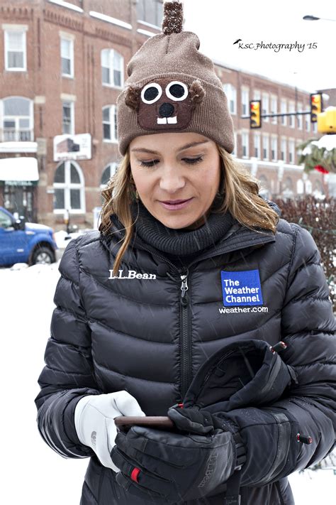 Ms Jen Carfagno Checking Her Cell The Weather Channel