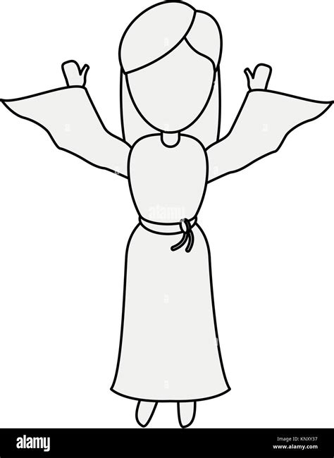 Virgin Mary Cartoon Stock Vector Image And Art Alamy