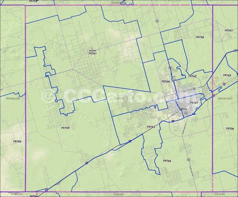 Ector County Zip Code Map