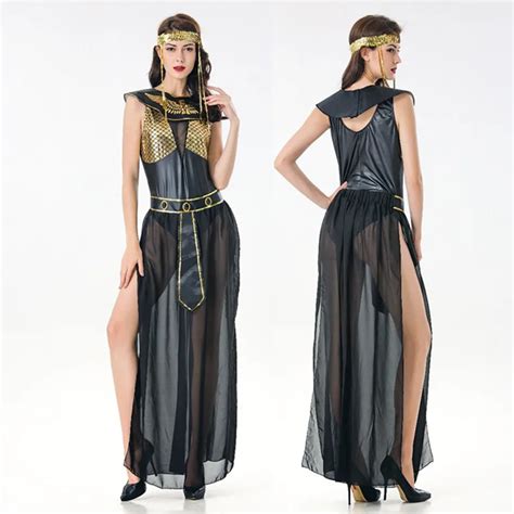 Costume De Luxe Cléopâtre Femmes Sexy Antique égyptien Pharaon Vêtements Adulte Halloween Fête