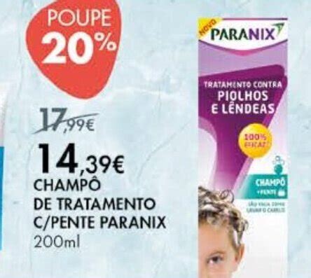 Promoção Champô de Tratamento C Pente Paranix ml em Pingo Doce